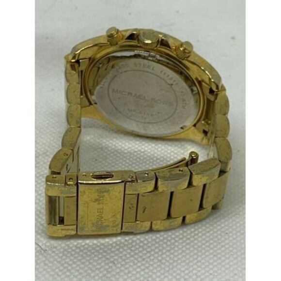 Michael Kors MK5166 Women's Watch Stainless Steel Gold Analog 39mm Quartz B783 - Picture 9 of 9